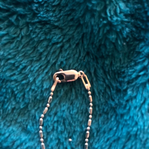 Sterling Silver and CZ Cross with Sterling chain - Picture 4 of 7